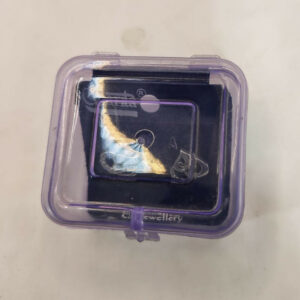 Silver-Plated Heart Stud Earrings with AD for women and girls