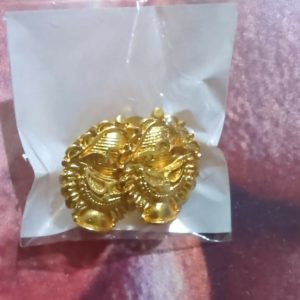 3 Drops Golden Earrings for Women & Girls – Traditional Fancy Jewellery Gift