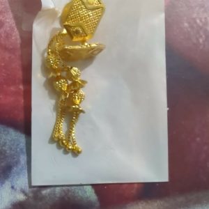 Long Chain Beads Golden Earrings for Women & Girls – Traditional Fancy Jewellery