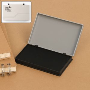 Camlin Deluxe Stamp Pad – Black Ink for Clear Impressions