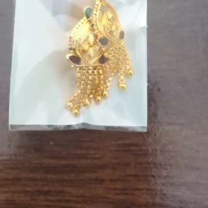 Nice 5 Line Golden Earrings for Women & Girls – Traditional Fancy Jewellery Gift