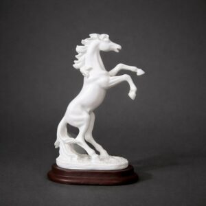 White Horse poly-resin Showpiece Statue for Home & Office Décor