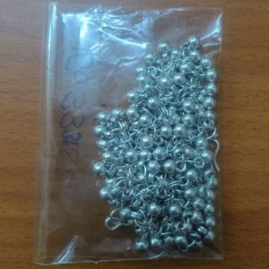 Classic Oxidised Silver Ghungroo Kaan Chain