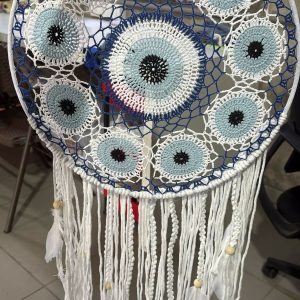 Handcrafted Dream Catcher Wall Hanging with Feathers Boho Decor