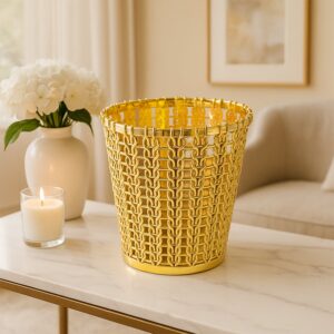 Luxury Golden Decorative Makeup Brush Holder Organizer (1 Pc)