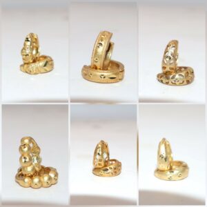 Mini AD Bali Gold Hoop Earrings kan ki bali for women and girls Combo Pack of 6