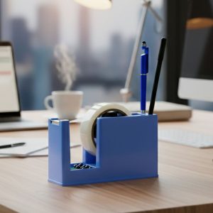 Multipurpose Tape Dispenser with Pen Holder & Utility Tray