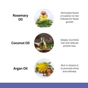 Rosemary Coconut Herbal Hair Oil with Natural Oils for Hair Care (200 ml)