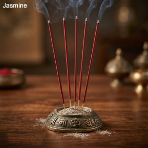 Jasmine Incense Sticks Charcoal-Free Fragrance Agarbatti for Home Temple Pooja Meditation Prayer Aromatic Dhoop Sticks Pack