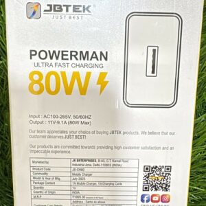 CHARGER 80W FAST TYPE C POWERMAN CH80 JBTEK