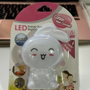 Cute Bunny Plug-In LED Night Light for Bedroom, Kids Room & Nursery