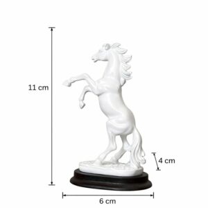 White Horse poly-resin Showpiece Statue for Home & Office Décor