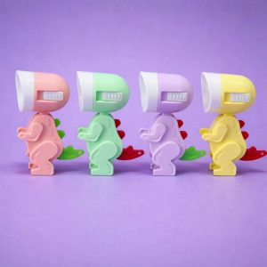 Cute Dinosaur LED Mini Flashlight Toy for Kids, Portable Torch Light (Color may vary)