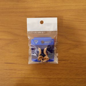 Gold Finish Hoop Earrings with Stone Studded Drop Design for Women & Girls