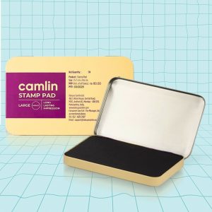 Camlin Stamp Pad – Large Violet Ink, Long Lasting Impressions