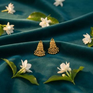 Designer Traditional Gold Tone Jhumka | Stylish Jewellery