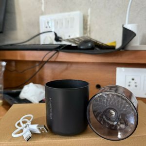 Black RGB Volcano Humidifier with LED Light USB Desk Mist Diffuser