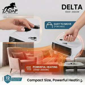 Zadap 2000W Room Heater Tip Over Safety