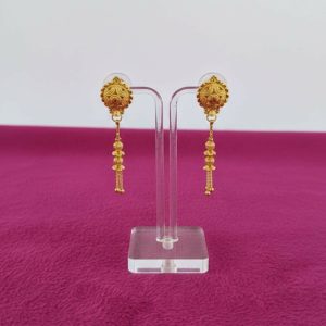 Golden Long Chain Beads Earrings for Women & Girls – Fancy Style