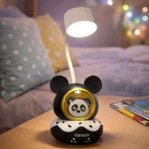 Panda Kids Desk Lamp with Pencil Sharpener & LED Study Light