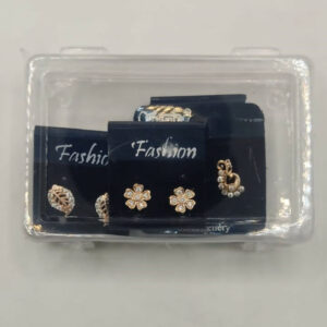 Rose Gold AD Stud Earrings Set | Floral & Peacock Design for women and girls Combo Pack of 3