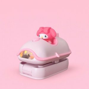 Pink Mini Folding LED Night Light with Clamp Base for Kids