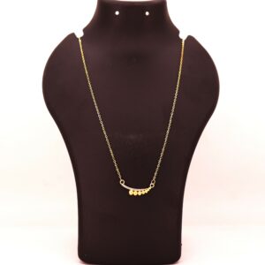 Gold Plated Pendant Necklace with AD For women and girls