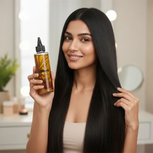 Bamboo Jatamansi Hair Oil with Methi Seeds, Gunja Seeds, Vetiver Roots & a trio of Rice Bran, Sesame & Castor Oils (200 ml)