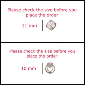 Rose Gold Crown & Heart Stud Earring Set for women and girls Combo Pack of 2