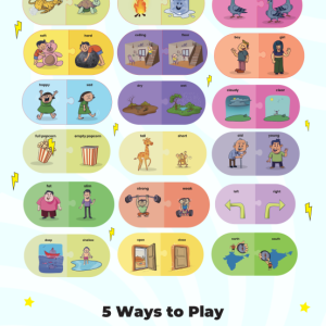 Opposites Matching Puzzle - Ages 3+ (48 cardboard puzzle pieces) Find & Match series