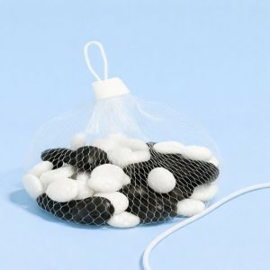 Black & White Decorative Pebbles for Planters and Fountains