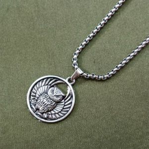 Owl Chain Pendant For Men