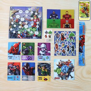 Marvel Surprise Gift Bag – Sticker Sheets, Puzzles, & Wristband for Kids