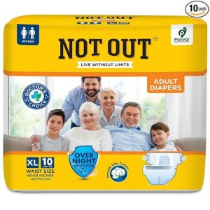 ADULT TAPED DIAPER WITH ANTI-BACTERIAL PROPERTIES - LEAKPROOF, 10 HOURS PROTECTION