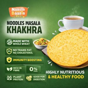 Naasta Baasta Noodles Masala Khakhra – Ready To Eat Whole Wheat Crispy & Highly Nutritious Healthy Snack (200gm)