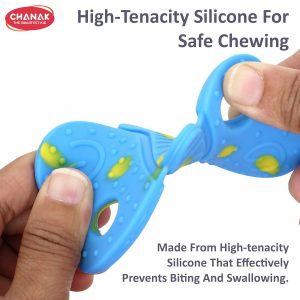 Aditi Baby Silicone Teething Toy Butterfly Shape Soft Chew Teether (1Pc/Mix Colour)