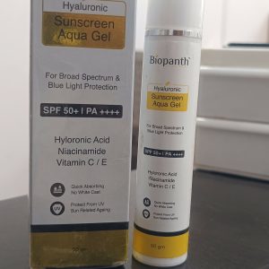 Hyaluronic Sunscreen Aqua Gel with Niacinamide & Vitamin C E (50 gm)