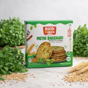 Naasta Baasta Methi Bhakhari Ready-to-Eat Crispy Fenugreek Wheat Snack (200 Gm)