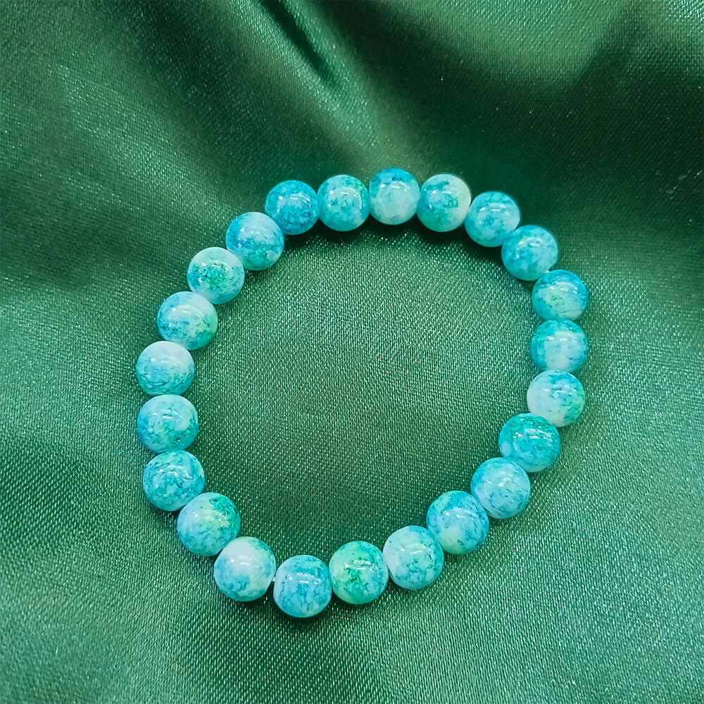 Blue Glass Beads Bracelet