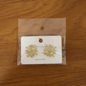 Elegant Floral Crystal Stud Earrings for Women And Girls