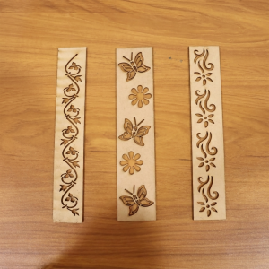 Wooden Rangoli Border Stencils - Set of 3 Reusable Umbra Patti