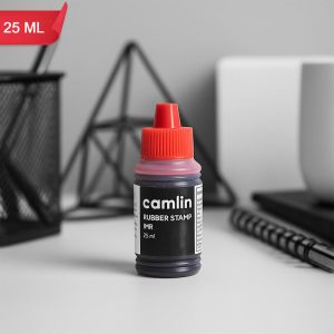 Camlin Rubber Stamp Ink Red – Quick-Dry Office Stamp Ink Bottle (25 ml)