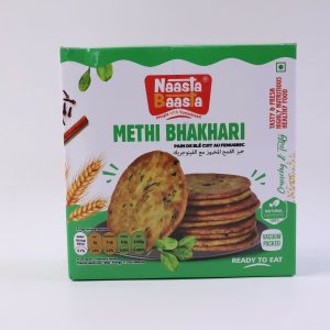Naasta Baasta Methi Bhakhari Ready-to-Eat Crispy Fenugreek Wheat Snack (200 Gm)