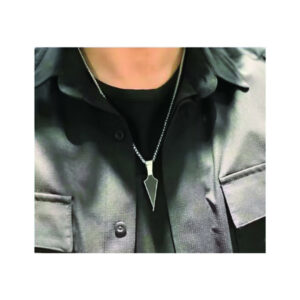 Silver chain with Black Arrow Pendant