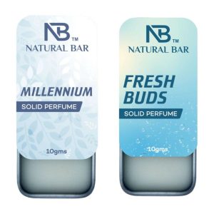 Millennium And fresh buds Combo solid perfume Alcohol Free Cologne for Men & Women (2pc/10 Gm)