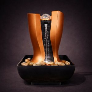 Elegant LED Tabletop Water Fountain with Crystal Ball Design