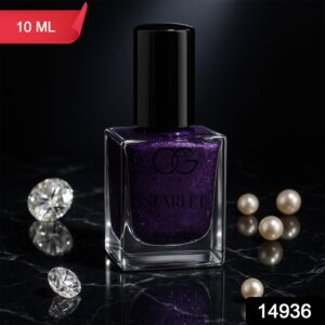 OG Beauty Purple Dazzle Starlet Glitter Nail Paint (10 ML / 1 Pc)