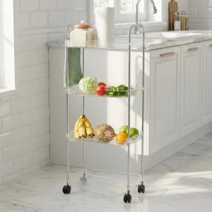 4 Layer Multipurpose Storage Trolley with Wheels