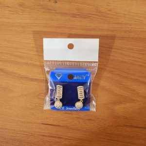 Elegant Gold Finish Stone Stud Drop Earrings for Women – Elegant Party & Festive Wear