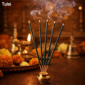 Tulsi Incense Sticks Natural Fragrance Incense for Prayer, Meditation & Home Aromatherapy